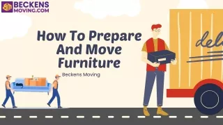 How To Prepare And Move Furniture