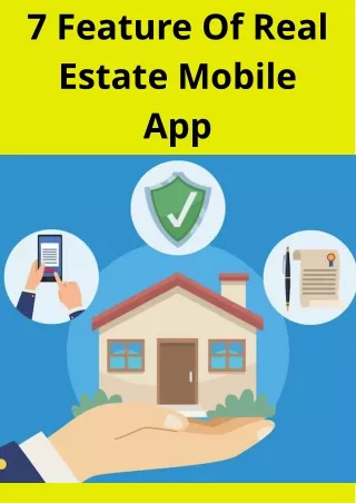 7 Feature Of Real Estate Mobile App