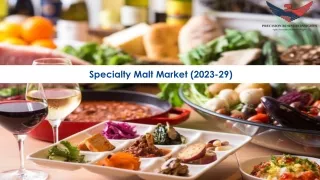 Specialty Malt Market Size, Growth and Research Report 2029.