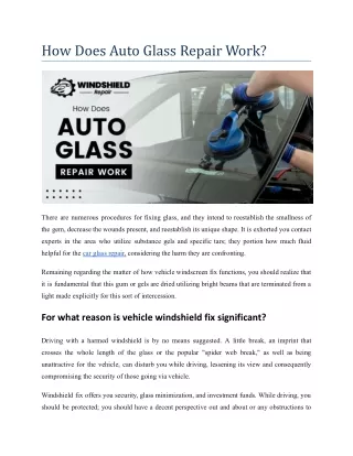 How does auto glass repair work.docx