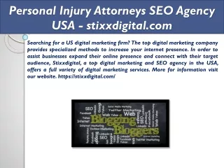 Personal Injury Attorneys SEO Agency USA - stixxdigital.com