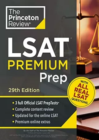 [Ebook] Princeton Review LSAT Premium Prep, 29th Edition: 3 Real LSAT PrepTests