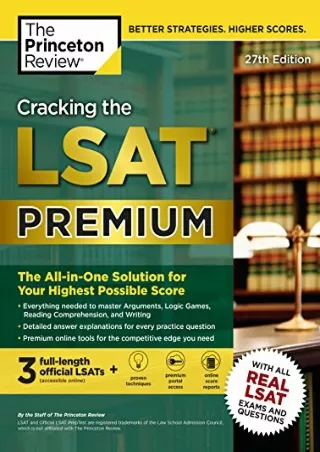 [PDF] Cracking the LSAT Premium with 3 Real Practice Tests, 27th Edition: The