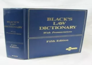 PDF Black's Law Dictionary with Pronunciations (5th edition) Ipad