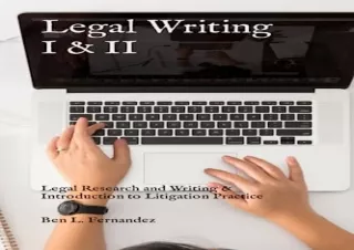 (PDF) Legal Writing I & II: Legal Research and Writing & Introduction to Litigat