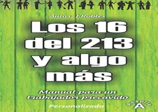 PDF Los 16 del 213: Manual del trabajador precavido (Spanish Edition) Full