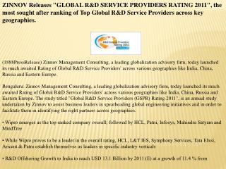 zinnov releases "global r&d service providers rating 2011",