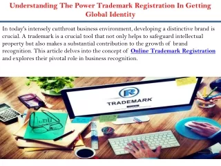 Understanding The Power Trademark Registration In Getting Global Identity