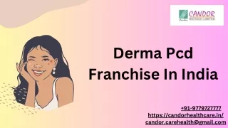 Derma Pcd Franchise In India