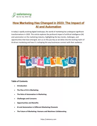 How Marketing Has Changed in 2023.