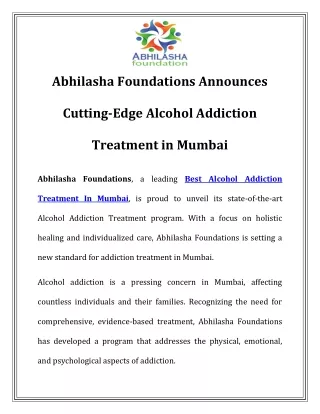 Best Alcohol Addiction Treatment In Mumbai Call-8484929037