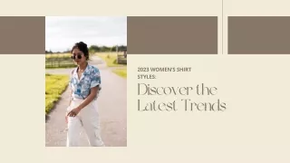 2023 Women’s Shirt Styles Discover the Latest Trends.