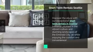 Short Term Rentals Seattle