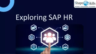 Elevate your HR Skills - SAP HR Training in Noida at ShapeMySkills