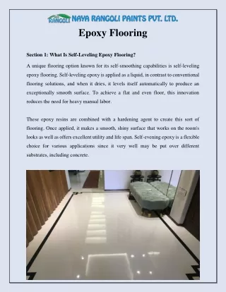 Epoxy Flooring