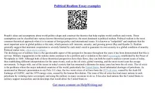 political essays