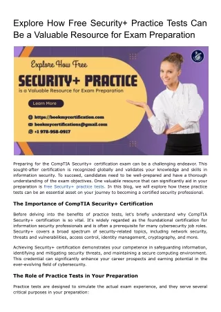 Explore How Free Security  Practice Tests Can Be a Valuable Resource for Exam Pr