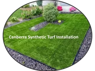 Canberra Synthetic Turf Installation