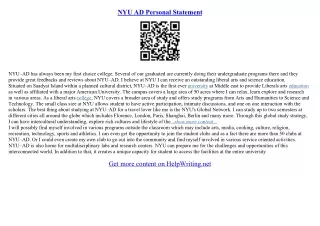 nyu application essay prompt