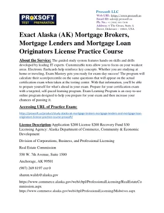 Exact Alaska (AK) Mortgage Brokers, Mortgage Lenders and Mortgage Loan Originato