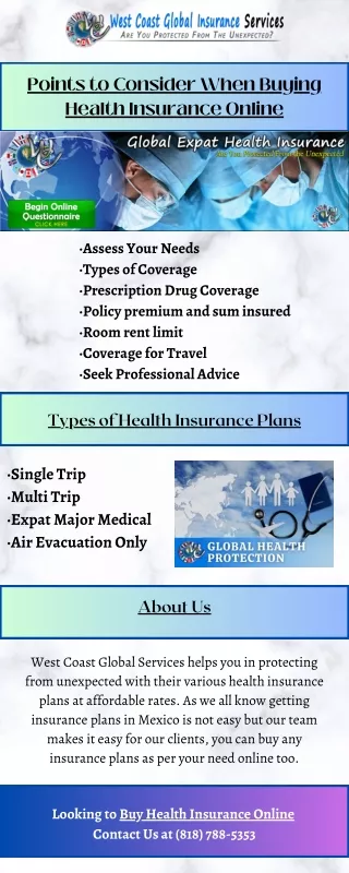 Points to Consider When Buying Health Insurance Online