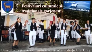 Dezvoltarea şi promovarea turismului cultural Gorj Festivaluri