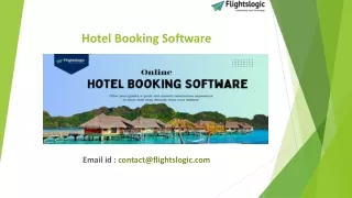 Hotel Booking Software