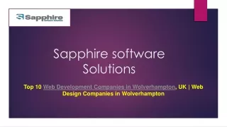 Top 10 web development companies in wolverhampton