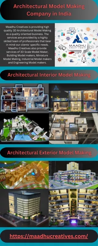 Leading Architectural Scale Model Manufacturer in India
