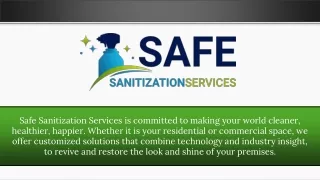 House Keeping Services - Safe Sanitization Services