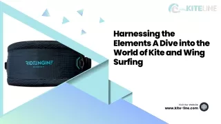 Harnessing the Elements A Dive into the World of Kite and Wing Surfing