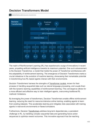 Decision Transformers Model