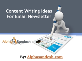 Content Writing Ideas For Email Newsletter