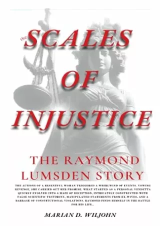 DOWNLOAD/PDF The Scales of Injustice: The Raymond Lumsden Story ebooks