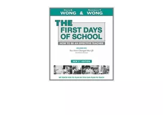 Ebook download THE First Days of School How to Be an Effective Teacher 5th Editi