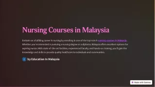 Nursing-Courses-in-Malaysia