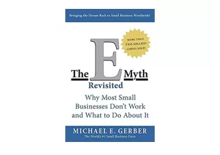Ebook download The E Myth Revisited Why Most Small Businesses Don t Work and Wha
