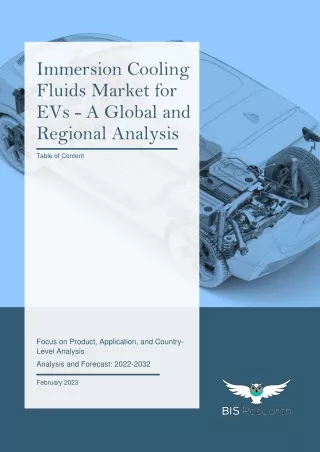 Immersion Cooling Fluids Market for EVs