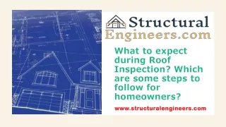 What to expect during Roof Inspection? | Structural Engineers