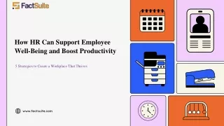 How HR Can Support Employee Well-Being and Boost Productivity