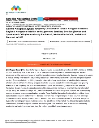 Satellite Navigation System Market Size, Share, Revenue Trends & Growth Drivers 2028