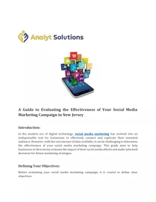 A Guide to Evaluating the Effectiveness of Your Social Media Marketing Campaign in New Jersey
