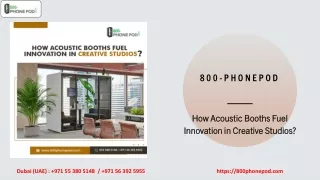 How Acoustic Booths Fuel Innovation in Creative Studios