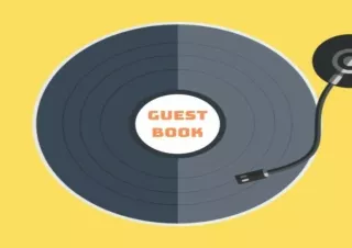 Read ebook [PDF] Guest Book: Old Music/ Vinyl/ DJ/ 60s 70s 80s 90s Party Guest B