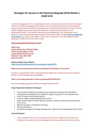 Electrocardiograph (ECG) Market