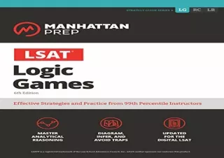 PDF LSAT Logic Games (Manhattan Prep LSAT Strategy Guides) Full