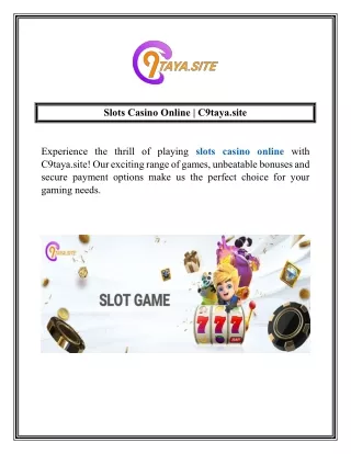 Slots Casino Online  C9taya.site