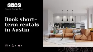 Book short-term rentals in Austin - CHBO