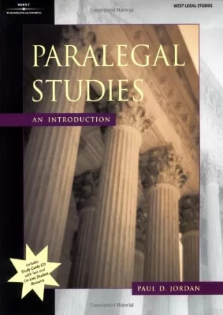 get [PDF] Download Paralegal Studies: An Introduction (Paralegal Series)