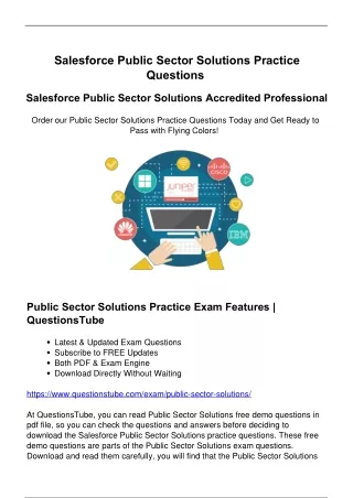 Public Sector Solutions Practice Test - Practice with Exam Questions and Pass